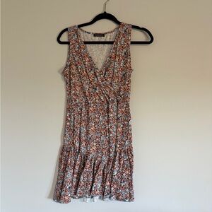 Chic Floral V-Neck Mini Dress